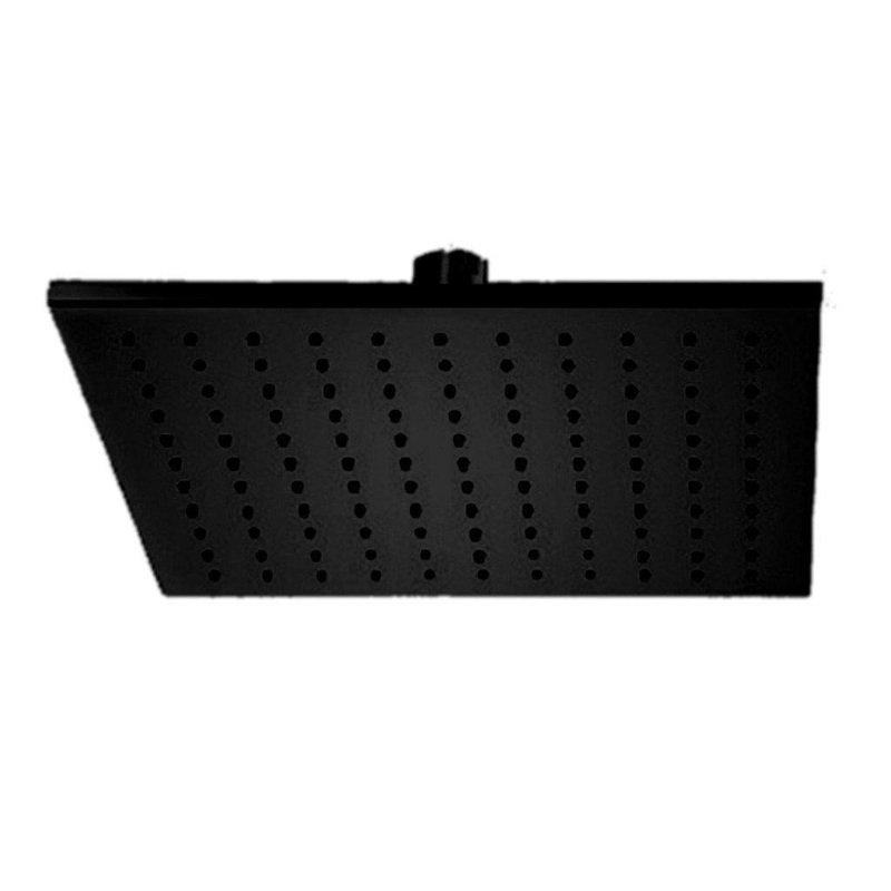 LaToscana Shower Line 10" Square Matt Black Brass Shower Head