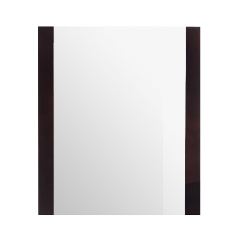 Laviva Rushmore 24" Brown Frame Rectangular Mirror
