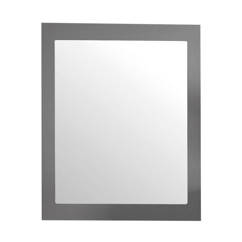 Laviva Sterling 24" Gray Fully Framed Rectangular Mirror