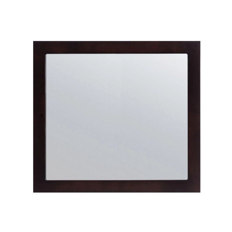 Laviva Sterling 36" Espresso Fully Framed Rectangular Mirror