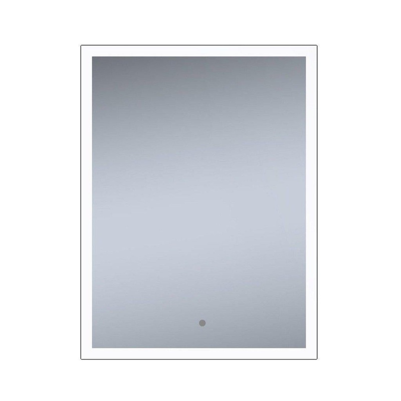 Lighted Impressions Aster 24" x 32" Rectangular Frameless Wall-Mounted LED Mirror With Dimmable Touch Sensor