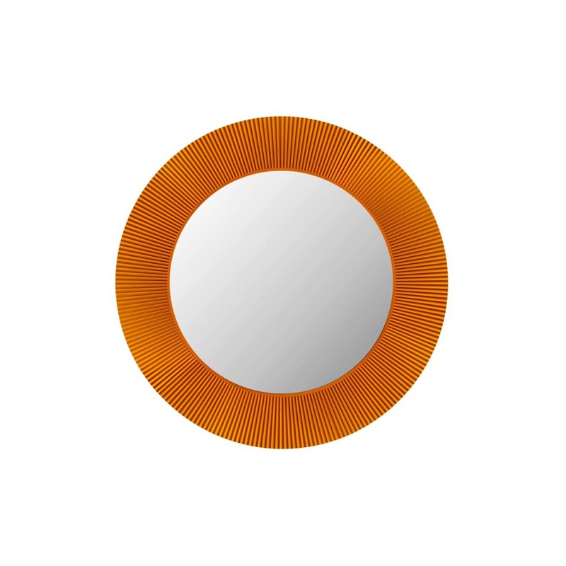 Laufen Kartell 31" Round Amber Polycarbonate "All Saints" Mirror