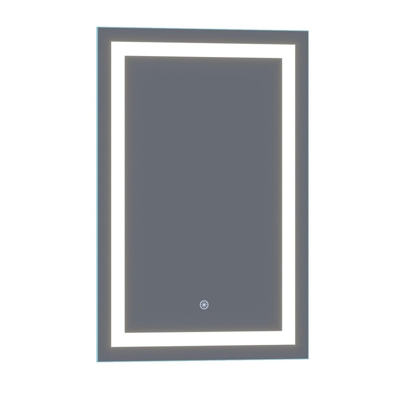 Luxaar Lumina 24" x 36" LED Lighted Vanity Mirror With Built-in Dimmer & Anti-Fog