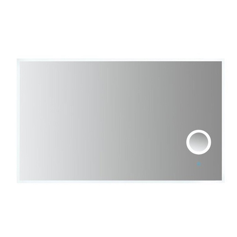 Luxaar Moderna 60" x 36" LED Mirror With Built-in 3x Magnifying Mirror, Memory Dimmer & Defogger
