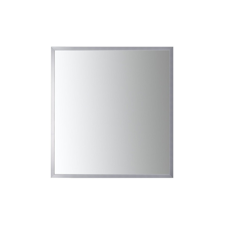 Luxaar Nuovo 34" x 36" Polished Chrome Wall-Mounted Framed Mirror