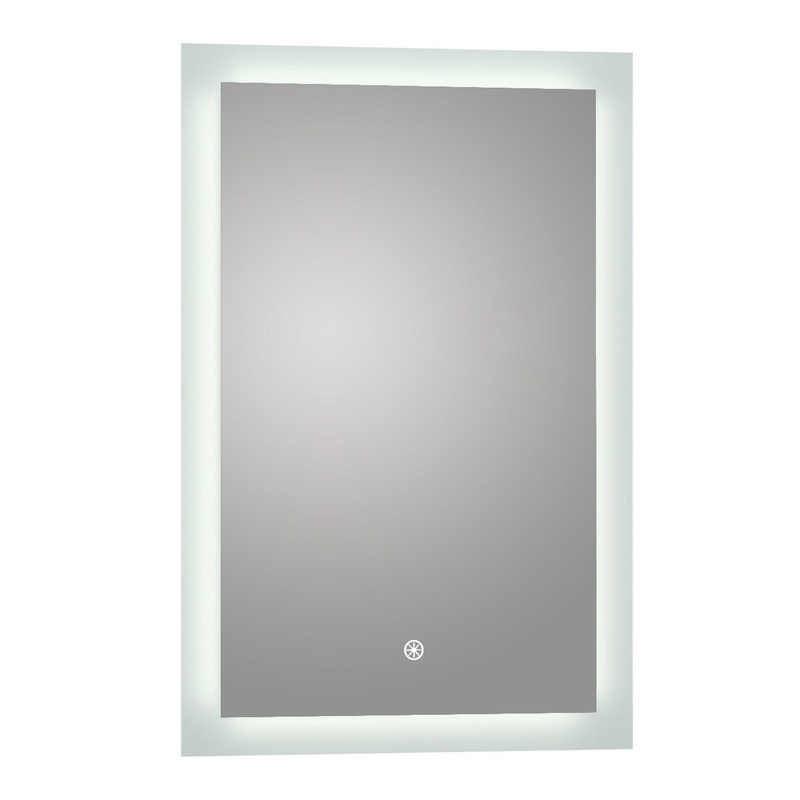 Luxaar Puralite 24" x 36" LED Wall-Mounted Backlit Vanity Mirror With Memory Dimmer