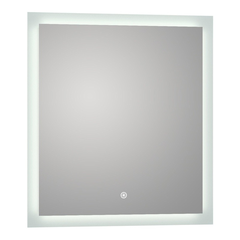 Luxaar Puralite 34" x 36" LED Wall-Mounted Backlit Vanity Mirror With Memory Dimmer