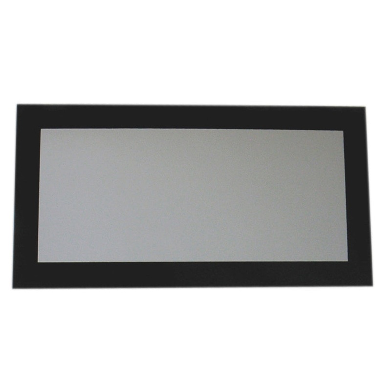 Whitehaus Aeri WHE19NG Rectangular Shaped Mirror With Laminated Black Glass Frame