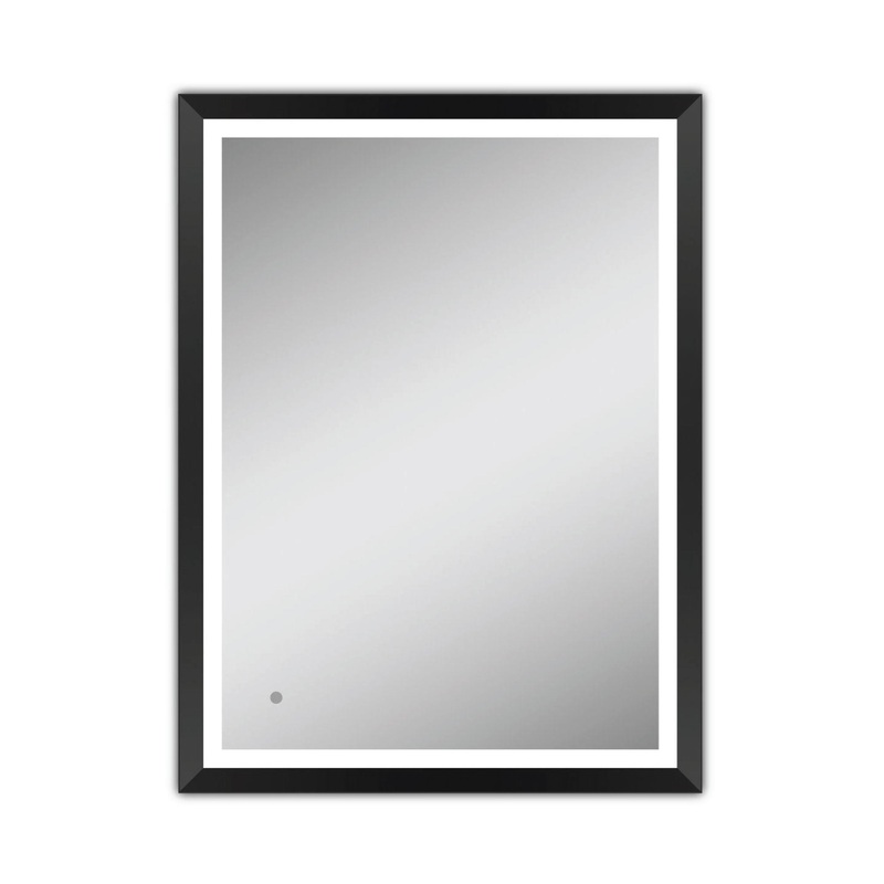 Ratel 24" x 32" Rectangular LED Mirror With IR Sensor Switch and Acrylic Frame