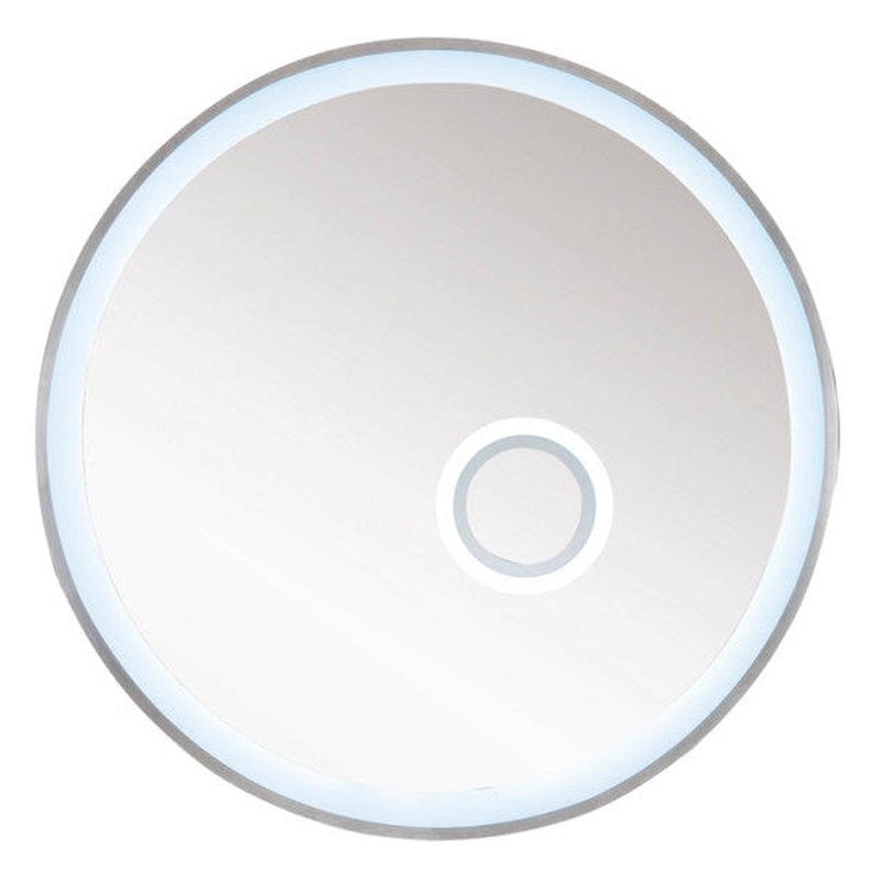 James Martin Radiance 36" x 36" Brushed Nickel Round Mirror
