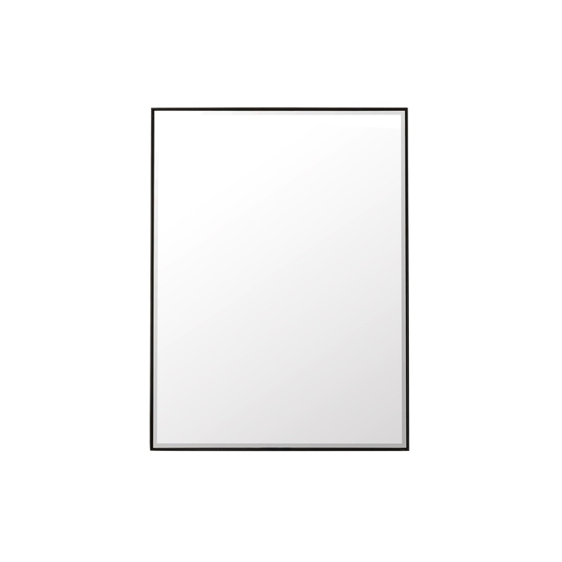 James Martin Vanities Rohe 30" Matte Black Mirror