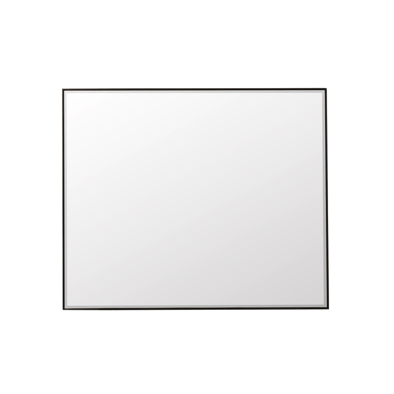 James Martin Vanities Rohe 48" Matte Black Mirror