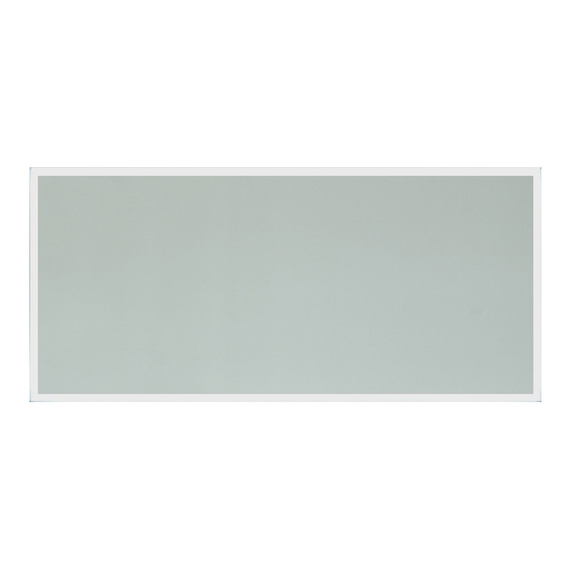 Vanity Art 60" W x 24" H Rectangular Frameless LED Lighted Illuminated Bathroom Vanity Wall Mirror With Touch Sensor Switch