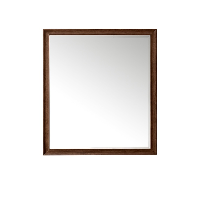 James Martin Vanities Glenbrooke 36" Mid-Century Walnut Mirror