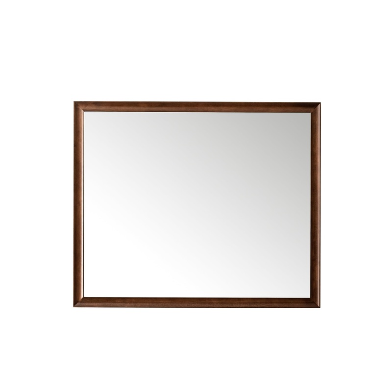 James Martin Vanities Glenbrooke 48" Mid-Century Walnut Mirror