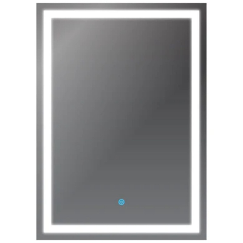 LessCare 23" x 32" Modern Super White LED Front/Backlit Frameless Mirror - Touch Sensors and Defogger
