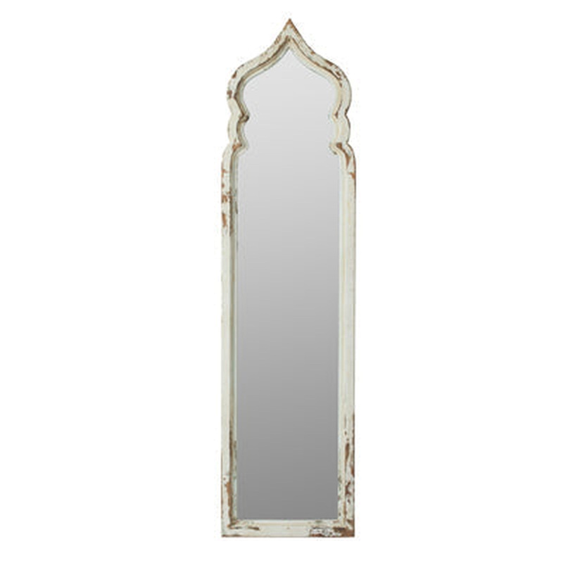 A&B Home 19" x 73" Bundle of 12 Full-Length Weathered White Wood Frame Wall-Mounted Mirror