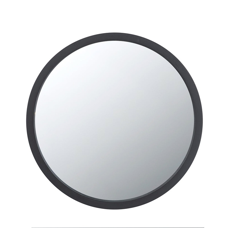 A&B Home 20" x 20" Bundle of 23 Round Black Frame Wall-Mounted Mirror