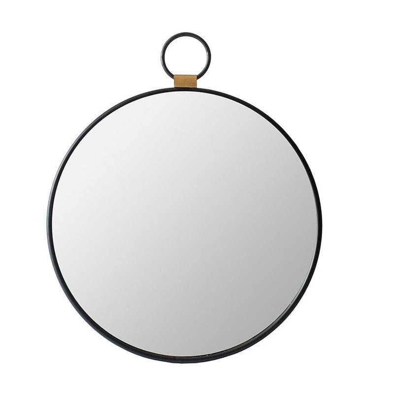 A&B Home 20" x 23" Bundle of 44 Oval Shaped Black Metal Frame Wall-Mounted Mirror