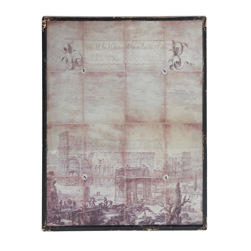 A&B Home 24" x 32" Bundle of 11 Rectangular Black Metal Frame Wall-Mounted Ruins Mirrored Wall Art