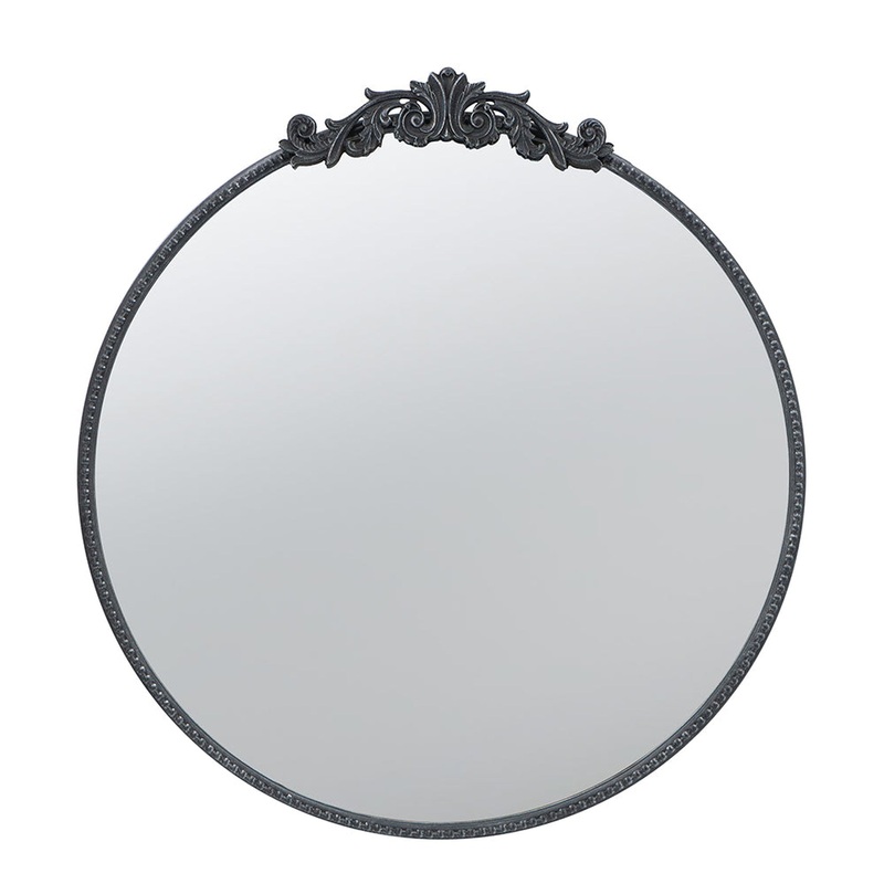 A&B Home 30" x 32" Bundle of 20 Round Black Frame Wall-Mounted Mirror