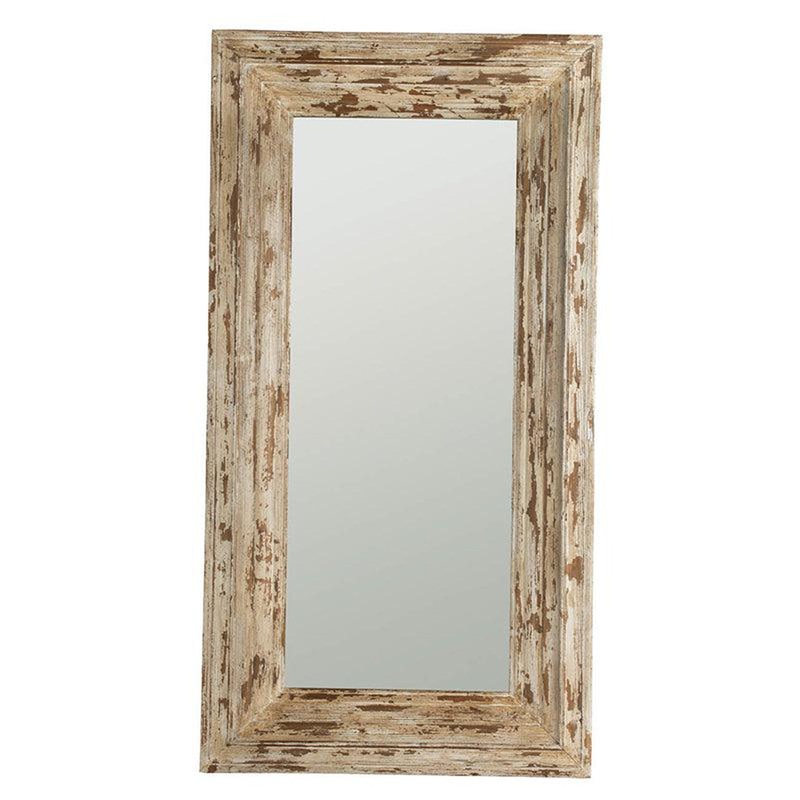 A&B Home Colfax 39" x 75" Bundle of 5 Full-Length Antique Brown Distressed Wooden Frame Wall-Mounted Mirror