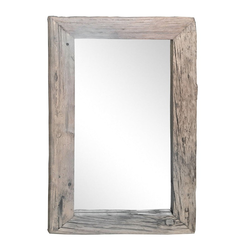 A&B Home 35" x 59" Bundle of 5 Rectangular Brown Slipper Wooden Framed Wall-Mounted Mirror