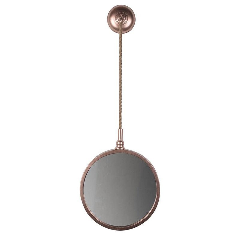 A&B Home Roselle 12" x 34" Bundle of 54 Round Rose Gold Metal Frame Wall-Mounted Mirror