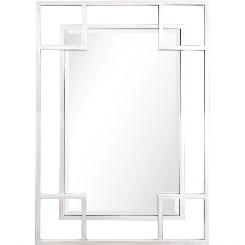 HomeRoots X Shaped Rectangular Mirror