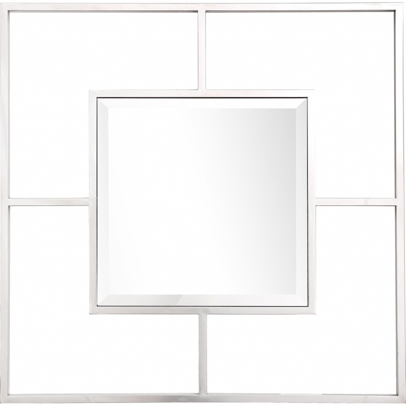 HomeRoots Sqaure on Square Wall Mirror