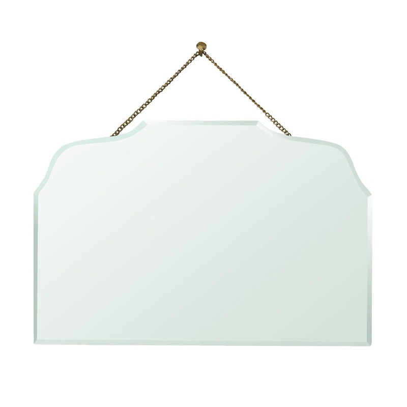 HomeRoots Rectangular Arch Beveled Hanging Mirror