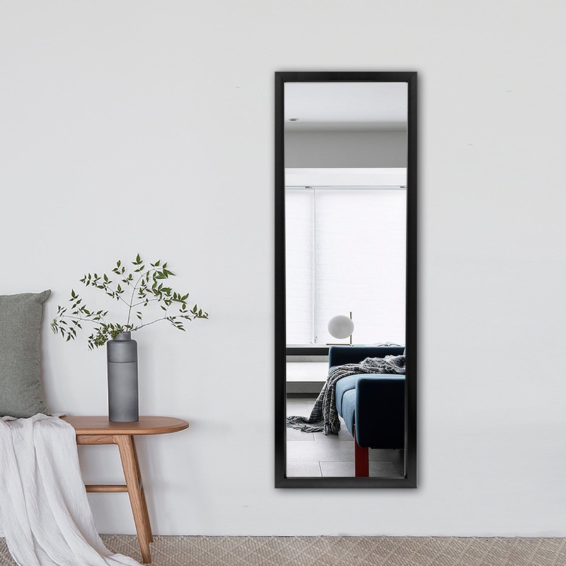 HomeRoots Thick Border Black Wall Mirror