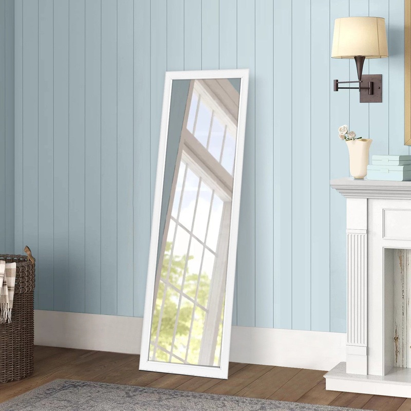 HomeRoots Thick Border White Wall Mirror