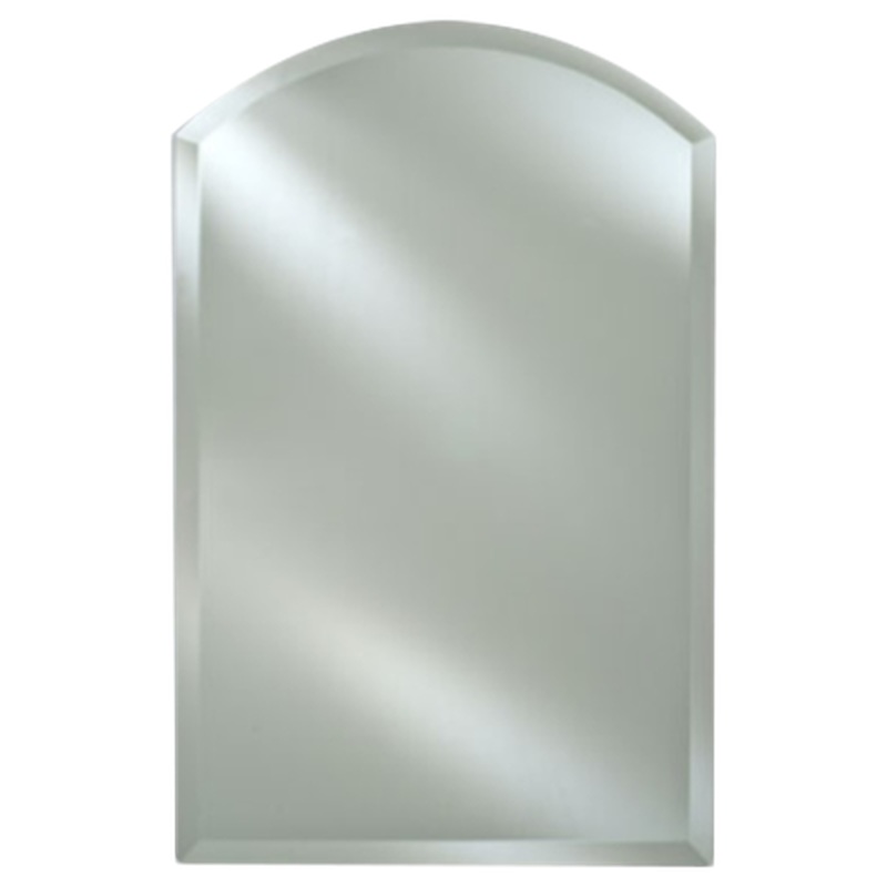 Afina Radiance Frameless 20" x 30" Arch Top 1" Beveled Mirror