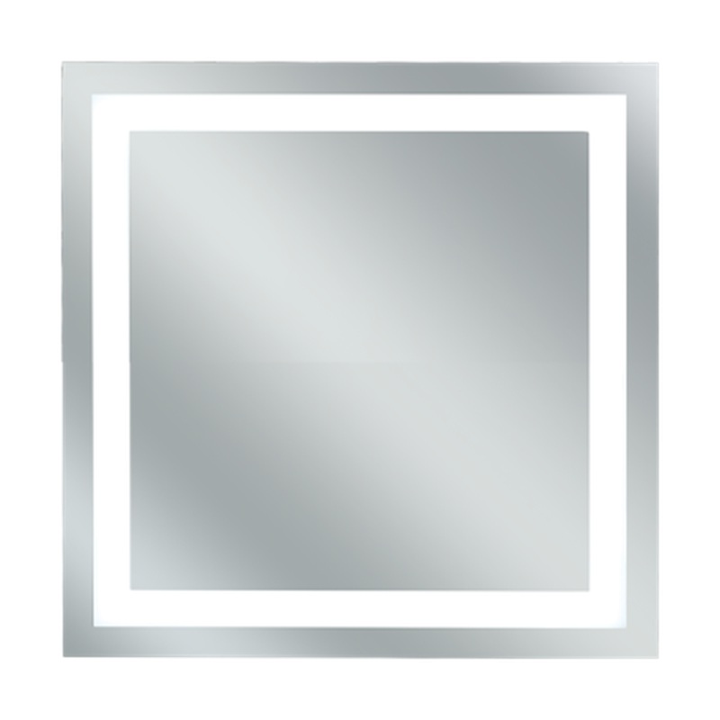 Afina Illume 24" x 24" Square LED Lighted Polished Edge Mirror
