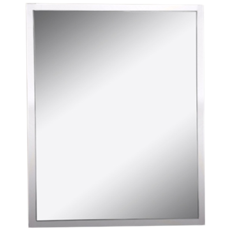 Afina Urban Steel 24" x 30" Brushed Stainless Wall Mirror