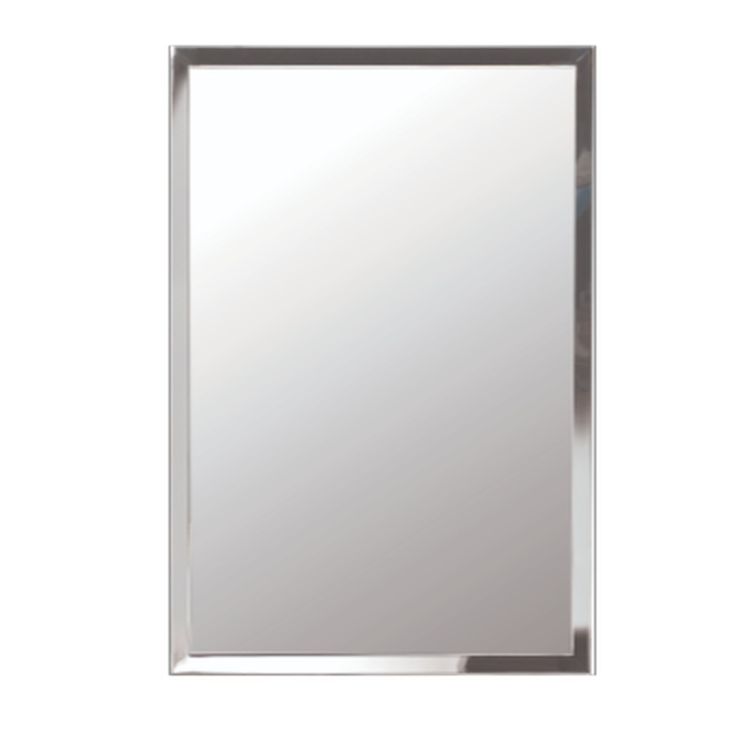 Afina Urban Steel 24" x 30" Polished Stainless Wall Mirror