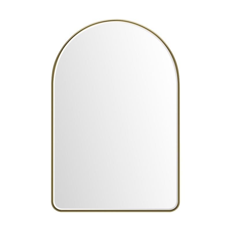 James Martin Vanities Rohe 24" Champagne Brass Arched Mirror