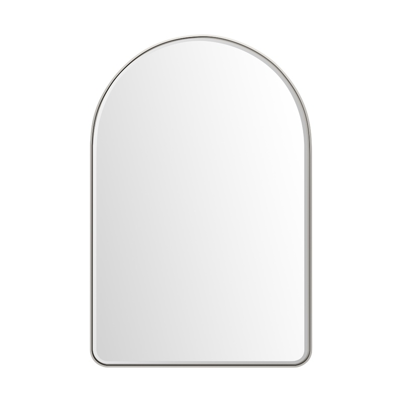James Martin Vanities Rohe 24" Satin Nickel Arched Mirror