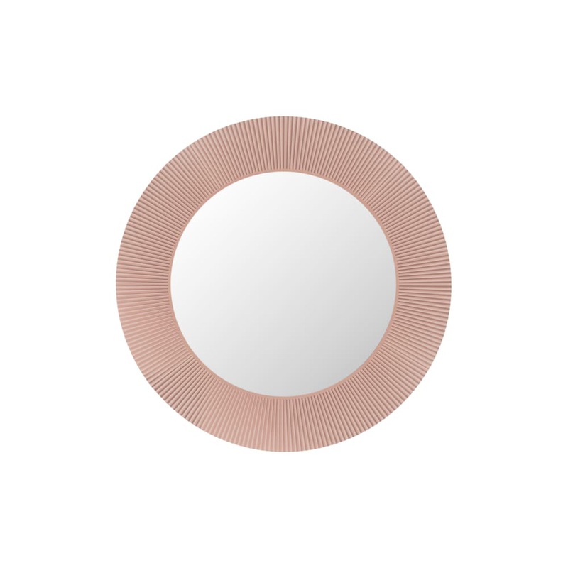 Laufen Kartell 31" Round Powder Pink Polycarbonate "All Saints" Mirror