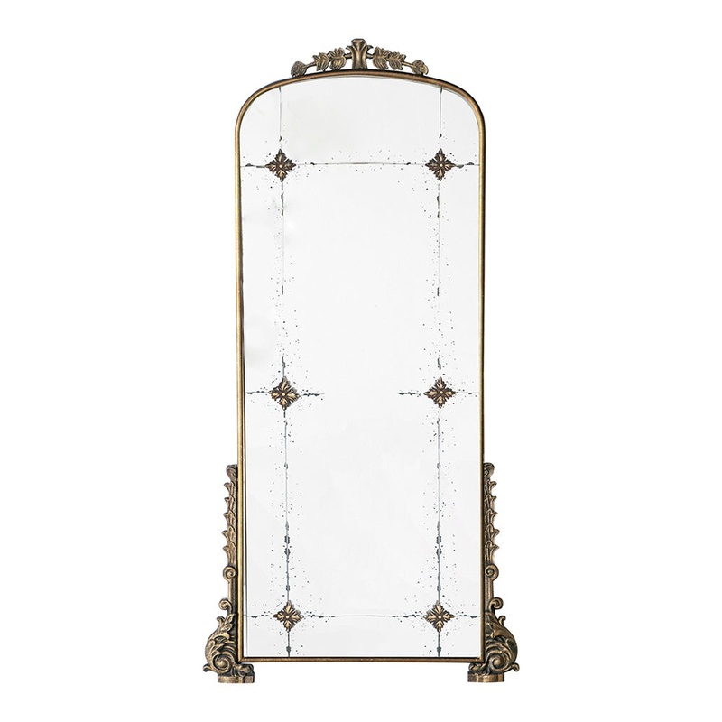 A&B Home 24" x 49" Bundle of 15 Rectangular Antique Gold Metal Frame Wall-Mounted Mirror