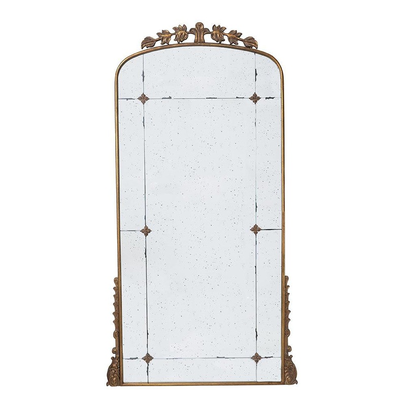 A&B Home 40" x 76" Bundle of 5 Full-Length Arched Gold Framed Decorative Floor Mirror