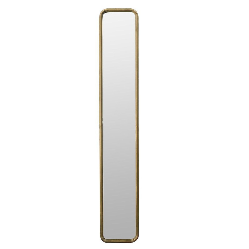 A&B Home 8" x 47" Bundle of 25 Full-Length Chic Gold Glass Frame Wall-Mounted Mirror