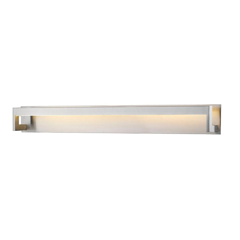 Z-Lite Linc 48" 1-Light LED Brushed Nickel Vanity Light With Frosted Acrylic Shade