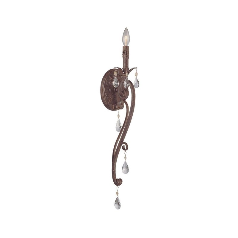 Craftmade Englewood 5" x 26" 1-Light FrencRoast Candle-Style Wall Sconce