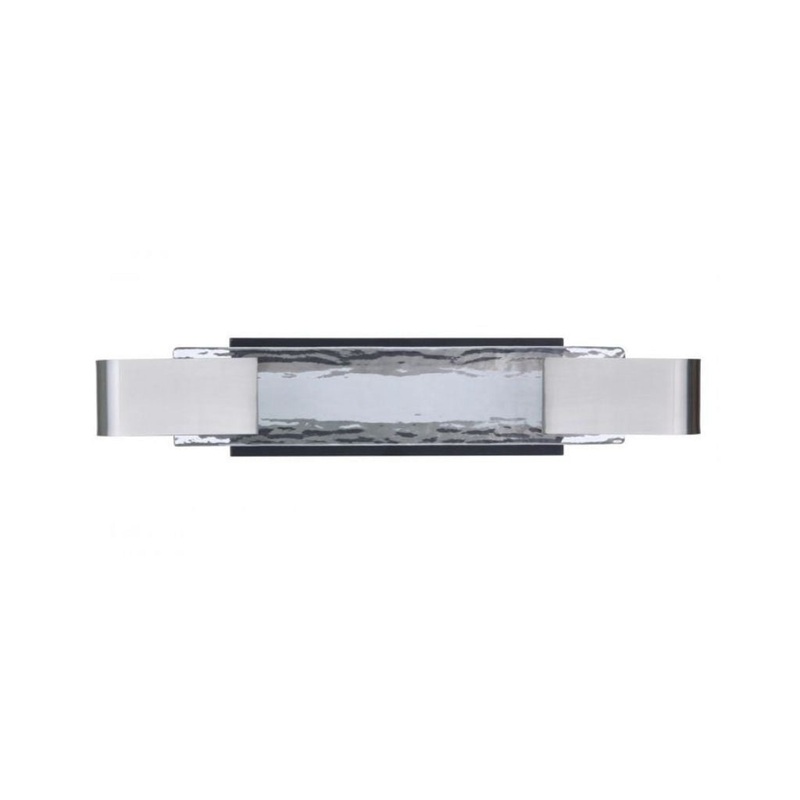 Craftmade Harmony 24" 1-Light Polished Nickel LED Vanity Light With Clear Artisan Glass Shade