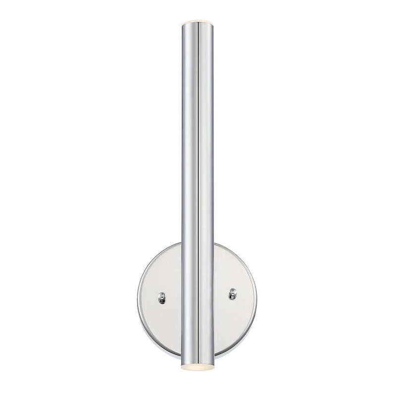 Z-Lite Forest 3" 2-Light LED Chrome Wall Sconce With Steel Shade