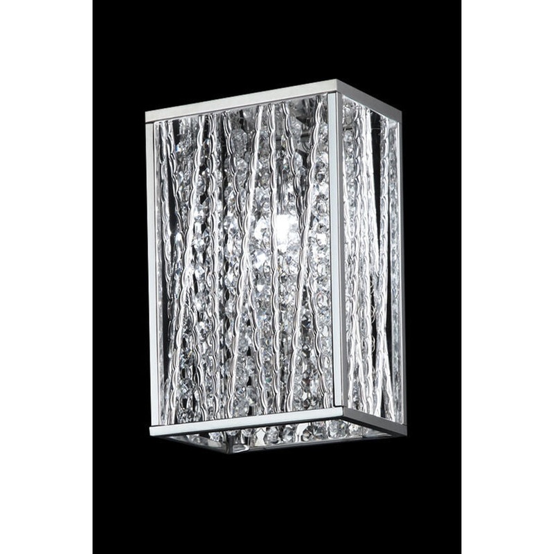 Z-Lite Terra 6" 1-Light Chrome Wall Sconce With Aluminum Chrome Shade