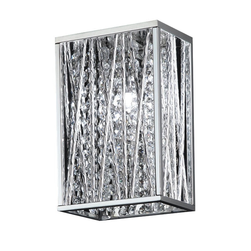 Z-Lite Terra 6" 1-Light LED Chrome Wall Sconce With Aluminum Chrome Shade