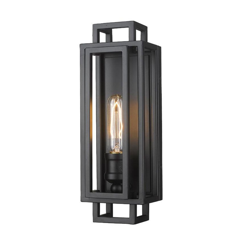 Z-Lite Titania 5" 1-Light Matte Black Wall Sconce